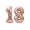18th Birthday Decorations for her, Rose Gold 18th Balloons and Banner