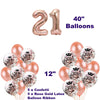 18th 21st 30th 40th 50th 60th 70th Rose Gold Birthday Decorations
