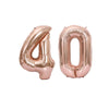 40th Birthday Decorations for her, Rose Gold 40th Balloons and Banner