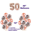 18th 21st 30th 40th 50th 60th 70th Rose Gold Birthday Decorations