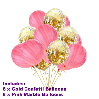 Pink and Gold Birthday Party Decorations