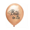 Rose Gold Bridal Shower Decorations, Bride to Be Banner, Engagement Ring Balloon