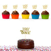 Wild One Cake Toppers and Gold Wild One Cupcake Toppers