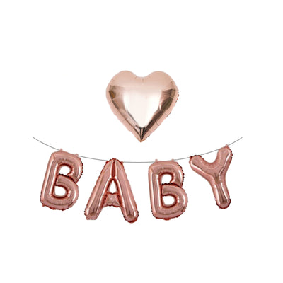 Rose Gold Baby Balloons, Baby Shower decorations