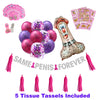 Same Penis Forever Banner, Hen Party Games, Straws & Balloons
