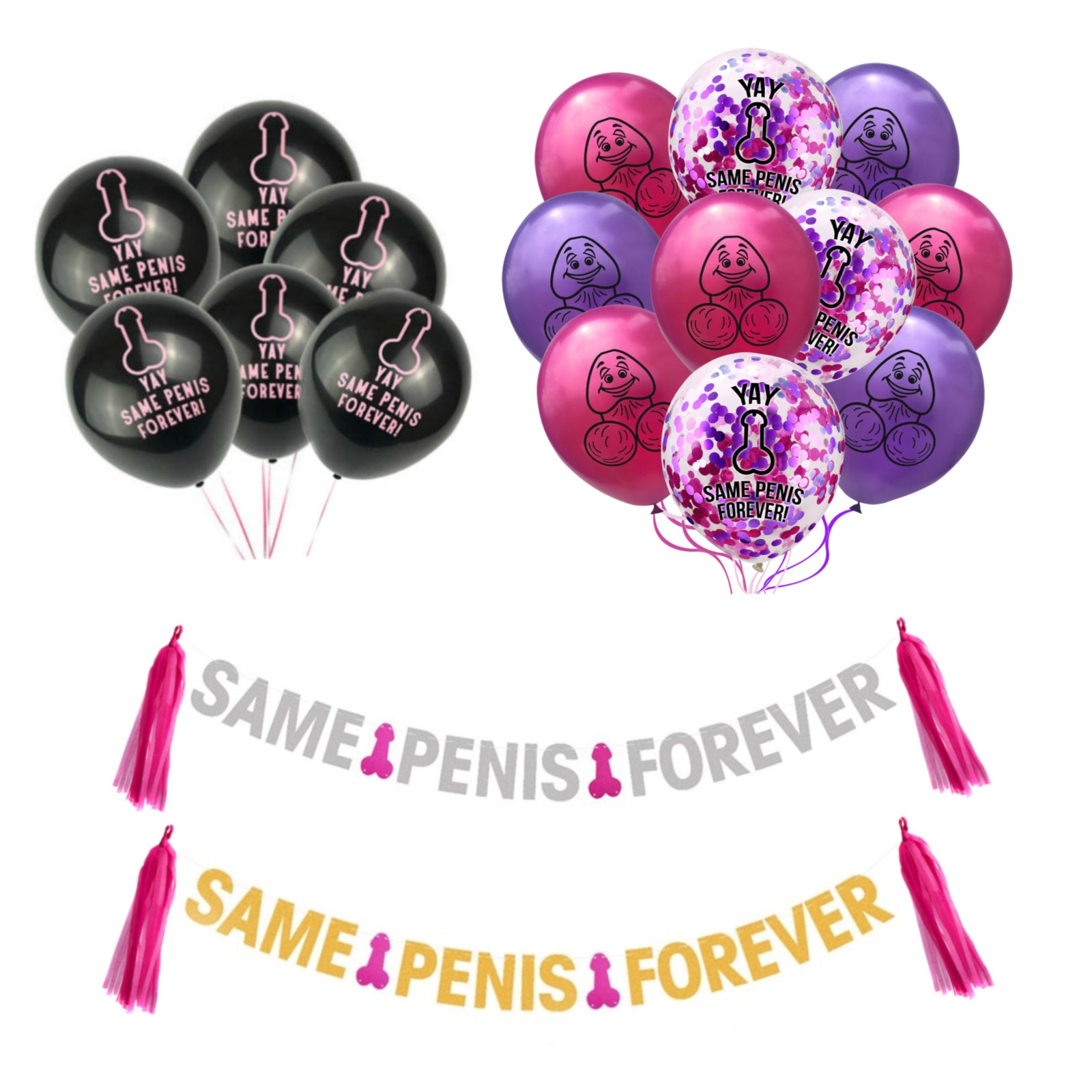 Same Penis Forever Balloons & Banners