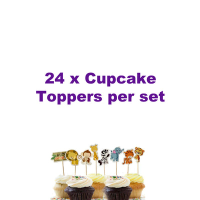Jungle Cake Toppers and Cupcake Toppers