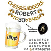 Cheers and Beers Banner and Balloons, Birthday and Anniversary Decorations