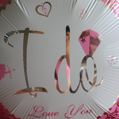 Pink Love & I Do Ring Balloons, Bridal Shower, Engagement Party Decorations