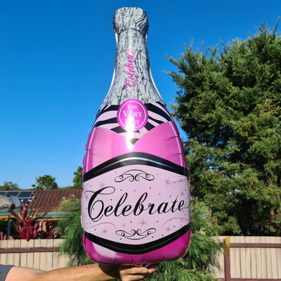 Pink Champagne Bottle Balloon