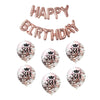 Rose Gold 18th 21st 30th 40th 50th 60th Birthday Decorations, Balloons Banner