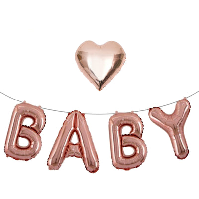 Rose Gold Baby Balloons, Baby Shower decorations