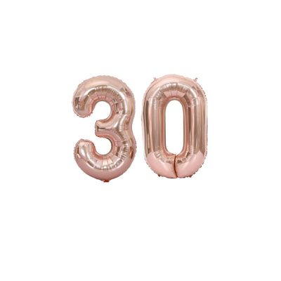 30th Birthday Decorations for her, Rose Gold 30th Balloons and Banner