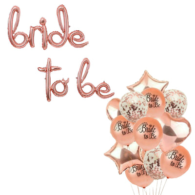 Bride to Be Balloons - Rose Gold Bridal Shower Decorations