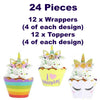 Unicorn Cake Toppers, 3 Tier Cupcake Stand