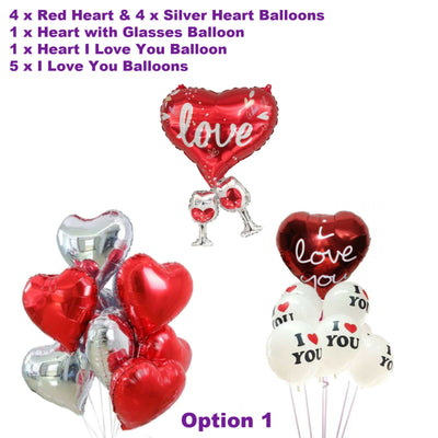 Love Heart Balloon Sets & I Love You Balloons