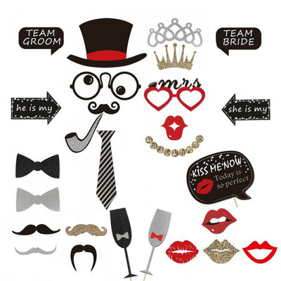 Wedding Photo Booth Props Kit