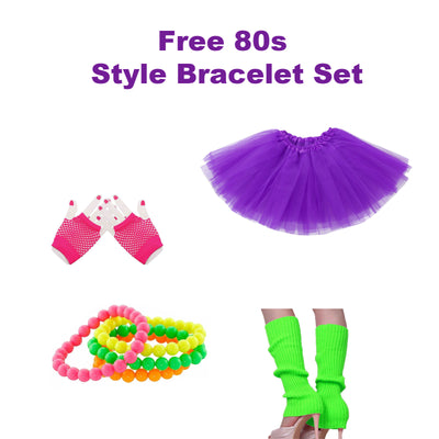 80s Tutu Party Costume, Womens Fancy Dress Outfit