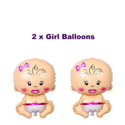 Twins Balloons, Twins Baby Shower Decorations
