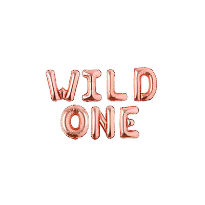 Wild One Balloons Banner, First Birthday Party Decorations