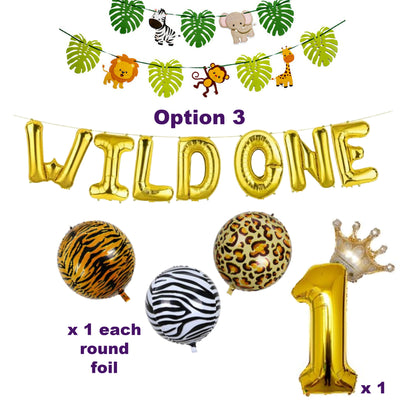 Wild One Party Decorations, Jungle Theme First Birthday