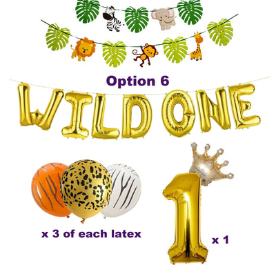 Wild One Party Decorations, Jungle Theme First Birthday