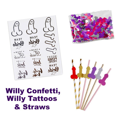 Willy Straws, Willy Confetti and Tattoos